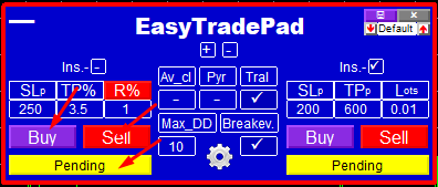 instructions for the easytradepad trading panel